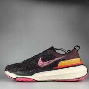 Women's 12 Men's 10.5 Nike ZoomX Invincible Run FK 3 Black Pink Running Sneakers